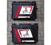 Pegatinas 3D Resinados Moto Protecciones para Bolsas Laterales Izquierda y Derecha compatibles con Yamaha Hold 700 Rally Edition 2022