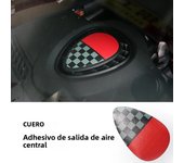 Central Air Outlet Leather Dedicated Cover Sticker For Mini  cooper one For F54 Clubman For F55 Hardtop For F56 Hatchback
