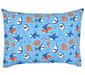 Funda de almohada infantil de algodón estampado, funda de almohada tipo sobre, funda de almohada infantil, funda de almohada de viaje, adecuada para varios tamaños