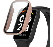 PC Case+Tempered Glass For Xiaomi Mi Band 8 Active Full Cover Screen Protector Smartwatch Bumper For Mi Band8 Mi8 Active Shell