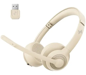 JIAMQISHI EH02U Wireless Bluetooth Headset ANC MIC for Work Computer Headphones USB Dongle Mute Mic for MacBook Headset Phone