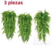 3pcs Persian Fern Leaves Home Garden Room Decor Hanging Artificial Plant Plastic Vine Grass Wedding Party Wall Home Decoration