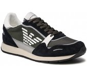 Emporio Armani Zapatillas Zapatos Hombre Azul Verde X4X537 XM678 Q446