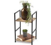 TIENDA EURASIA - Estantería Decorativa con Baldas de Madera MDF, Estructura de Metal, Estilo Industrial