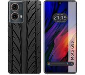 Tumundosmartphone Funda Silicona para Motorola Moto G85 5G diseño Neumatico Dibujos