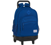 Mochila Grande Con Ruedas Compact Ext.Orga Blackfit8 Oxford 33X45X22Cm (Safta 642048918)