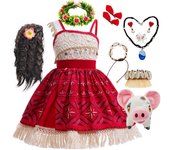 Moana 2 Maui Costume Little Boys Girls Vaiana Dress Up Outfits New Year Kids Role Playing Clothes Purim Festival Sets