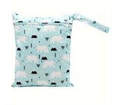 1PCS Waterproof Diaper Bags, Washable Nappy Wet Dry Bags, Multi-Purpose Storage Bags for Baby Diapers, Wet Wipes
