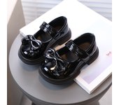 Children Girls Shoes Soft Bottom Non-Slip Spring Summer Kids Korean Style Fashion Bowknot Breathable Design Casual Leather Shoes