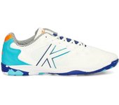 Kelme 55257 Zapatillas de fútbol sala copa para hombre en blanco de piel vegana