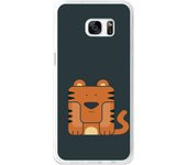 Tumundosmartphone Funda Gel Tpu para Samsung Galaxy S7 Edge Diseño Tigre Dibujos