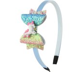 1PC Unicorn Headbands 3''Glitter Hair Bows Hairbands Cute Rainbow Bows Headbands for Girls Party Decoration Hair Accessories