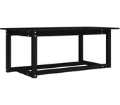vidaXL Mesa de centro de madera maciza de pino 110x55x45 cm Natural, Blanco, Gris Mesita de Salón o Comedor o Auxiliar Mesa de Café Meuble Salón
