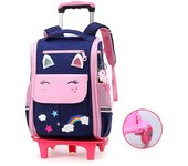Mochila escolar con ruedas para niñas Mochilas escolares con ruedas Mochila escolar con ruedas para niños Mochila con ruedas para niños [HK]
