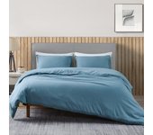 Funda nórdica de Lino tamaño Queen, juego de Cama Liviano Lavado con cierres de botas, juego de Funda nórdica de lino y algodón de 3 piezas con 8 Lazas en las Esquinas (Lino, tamaño Queen/Full)