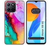 Tumundosmartphone Funda Silicona Huawei Honor X8 5G Mármol 15 Dibujos