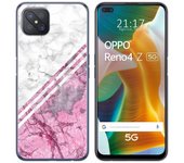 Tumundosmartphone Funda Gel Tpu para Oppo Reno 4Z 5G diseño Mármol 03 Dibujos