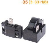 PTC Starter Relay Refrigerator Starter Relay Refrigerator Overload Protector Compatible with LG Refrigerator Compressor,Freezers