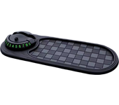 SEAMETAL 2 in 1 Dashboard Anti Slip Mat with Phone Mount 360-Degree Rotation Car Phone Holder Non-Slip Adhesive Mat for Car
