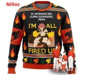 Fairy Tail Chibi XMAS Ugly Christmas Sweater Christmas Sweater Gift Santa Claus Pullover Kids 3D Sweatshirt And Top Autumn Winte