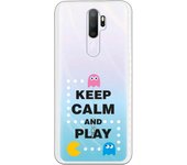 Funda compatible con Oppo A9 2020 - A5 2020 - Keep Calm Circulos Blancos
