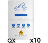 Lamina de fijacion qcharx hidrogel hd qx hibrida mediante ultravioleta  pack 10 ud para qx1 lite