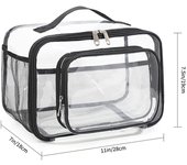 Mochila escolar de gran capacidad, mochila de viaje para exteriores, mochila impermeable de PVC transparente