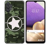 Tumundosmartphone Funda Gel Tpu para Samsung Galaxy A32 5G diseño Camuflaje 01 Dibujos