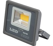 Proyector de 50W LED para exteriores Proyector de LED para iluminación decoración 2000K amarillo claro IP66 gris