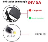 36V/48V/60V/72V 5A/2A Charger Li-ion Battery Electric Bike Charger 42V/54.6V/67.2V/84V 5A /2A Electric Scooter E-Bike Charger