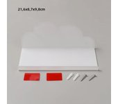 4pcs Wall Shelves Acrylic Floating Shelves Small Clear Shelf Display Ledges Adhesive Hanging for Smart Speaker Action Figures