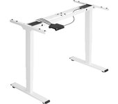 Tectake - Estructura eléctrica y ajustable en altura para mesa Twain 110-168 x 60 x 60-125 cm  Estructura ajustable para mesa de diseño moderno  Altura ajustable eléctricamente sin escalonamientos  Construcción estable y resistente de acero robusto