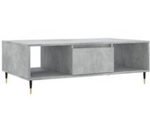 vidaXL Mesa de centro madera de ingeniería 104x60x35 cm Blanco, Negro, Blanco brillante Mesita de Salón o Comedor o Auxiliar Mesa de Café Meuble Salón