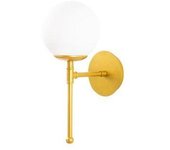 CRISTAL RECORD Aplique de Pared Dorado con Tulipa de Cristal Modelo 8 - Marca Líder