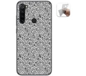Tumundosmartphone Funda Gel Tpu para Xiaomi Redmi Note 8T diseño Letras Dibujos