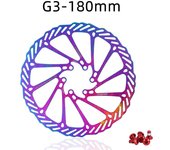 TOOPRE MTB Disc Brake Rotor G3/ HS1 160 180 203mm Colorful Stainless Steel Rotor Disc For Mountain Road Cruiser Bike Brake Parts
