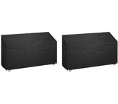 vidaXL Fundas bancos jardín 2 uds 12 ojales polietileno 210x70x70/88cm