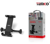 TEMCO Soporte de Tablet para Coche, Soporte para Reposacabezas, Soporte del Asiento Trasero Ajustable con Base giratoria y Antideslizante para 4-10 Pulgadas Compatible con Iphone, Samsung, Xiaomi, Oppo, Vivo, Honor, Huawei, Tablets Smartphones Ipad Movil
