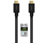 AISENS - Cable HDMI V2.1 Ultra Alta Velocidad / Hec 8K@60Hz 48Gbps, A/M-A/M, Negro, 5.0M A150-0680