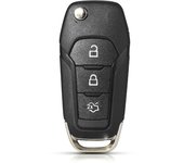 KEYYOU Flip Remote Car Key Case For Ford Focus Fusion Edge Explorer Mk2 Mk7 Ranger HU101 2/3/4 Buttons
