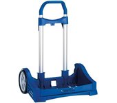 Safta Carro Porta Evolution Azulina P.2395  Fabricado en España  Ruedas de 14cm  Cubierta de Goma Eva  Bandeja Antirozaduras