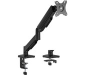 Aisens soporte de mesa eco contrapeso giratorio e inclinable para monitor/tv 9kg (3 pivotes - 1 brazo) de 17-32 - color negro