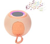 Altavoz Bluetooth portátil, altavoz inalámbrico de 120 Hz a 20 KHz con flash de color, altavoz de escritorio de 1200 mAh