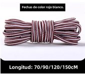 1 Pair Round Shoelaces Martin Boots Shoe Laces Striped Double Color Apply to High Gang Casual Shoes Cotton Shoelace 18 Colors