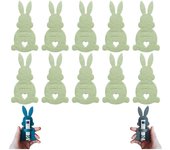 2025 Nuevo regalo de porta billetes de conejo de Pascua, clip de dinero de conejo de Pascua, relleno de canasta de Pascua, regalo de Pascua para niños/adolescentes/familia, 14 colores (10 piezas-C)