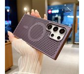 Heat Dissipation For Magsafe Magnetic Case For Samsung Galaxy S25 S24 S23 S22Ultra Plus Cooling Breathable Wireless Charge Cover
