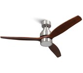 Mellerware - Ventilador de Techo Brizy Bright, Luz LED y Mando a Distancia, Función Verano-Invierno, Ahorro Energético, 6 Velocidades, Montaje Sencillo