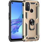 For OPPO A32 A53 A53S 2020 Case Luxury Armor Magentic Silicone Phone Case for OPPO A15 A15S A35 Car Holder Ring Case