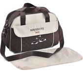 Fashionable and multifunctional one shoulder mommy bag, sewing embroidery, large capacity crossbody hand-held diaper bag