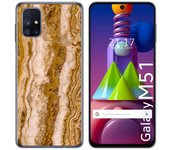 Tumundosmartphone Funda Gel Tpu para Samsung Galaxy M51 diseño Mármol 10 Dibujos